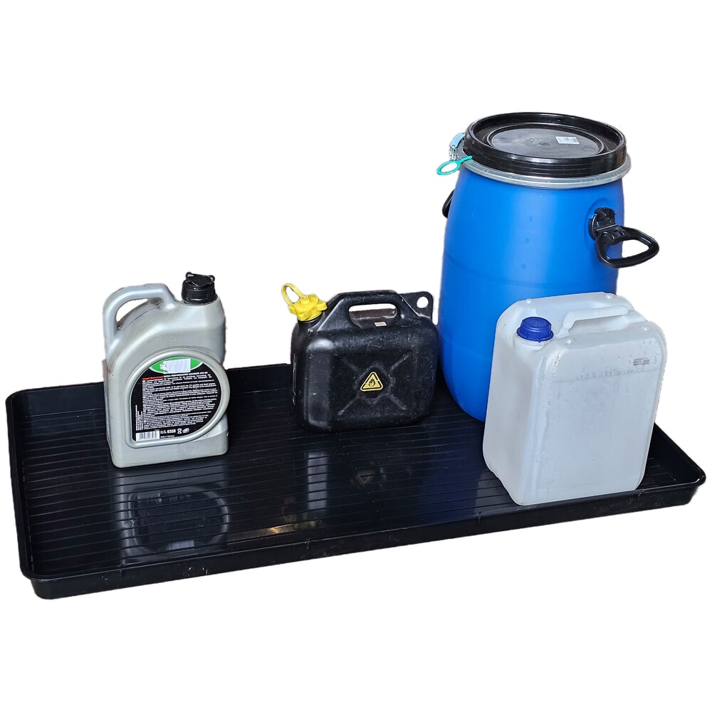 N° de l'image du produit 2 : Patreco Kleingebinde-Auffangwanne aus Kunststofff, schwarz, Volumen 25 l