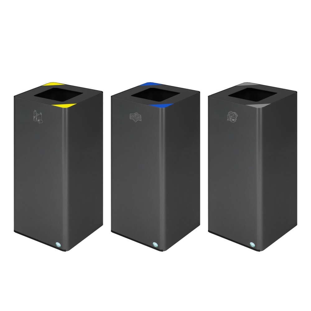 N° de l'image du produit 4 : VAR® Wertstoffsammler WSG Quadro 118, mit 4 Farbecken zum Selbstkleben