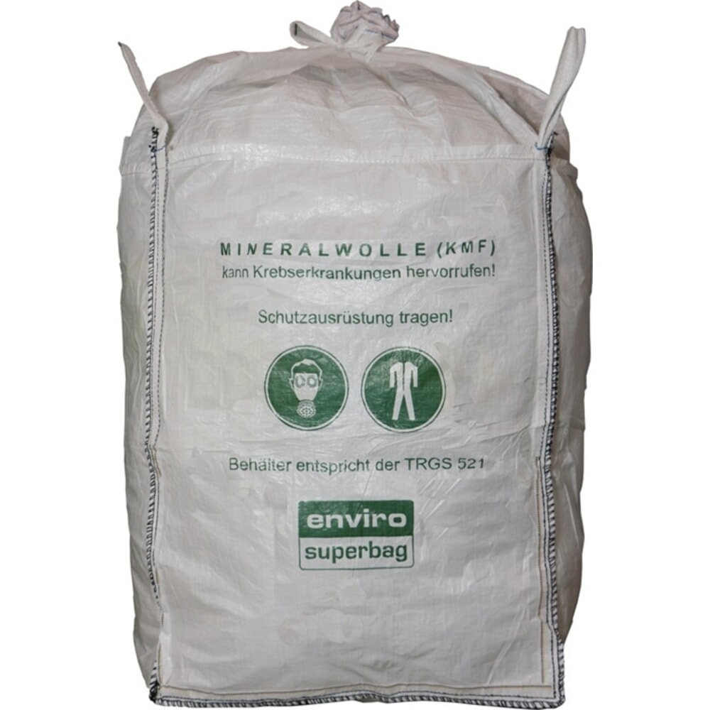 Illustration du produit: Sac de transport ASUP Big Bag, avec jupe de remplissage, capacité de charge 200 kg, H x l x P 1 200 mm x 900 mm x 900 mm, blanc, pour KMF