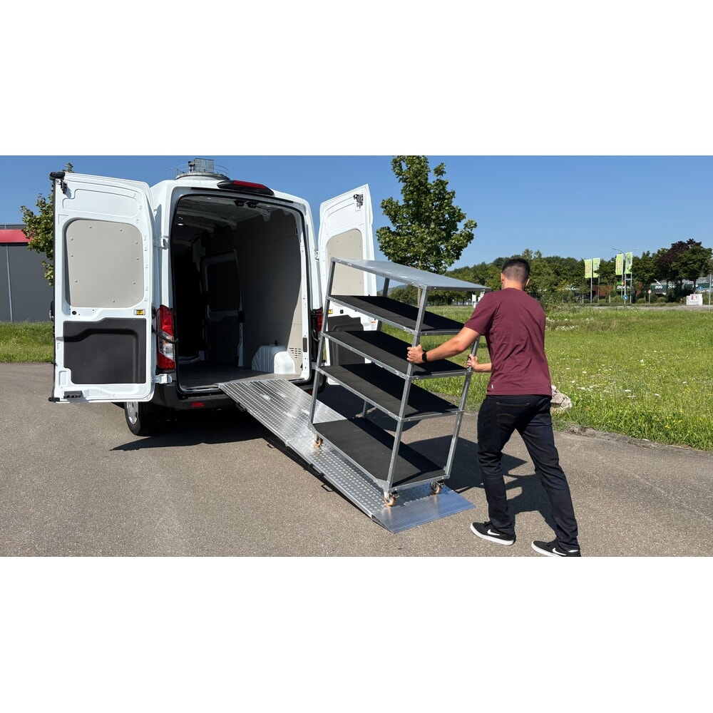 N° de l'image du produit 5 : Rails de chargement, pliables, capacité de charge 975 kg/pce, l x L 800 x 2 045 mm