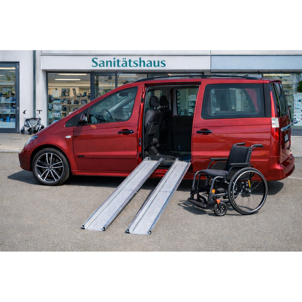 N° de l'image du produit 4 : Rampes de chargement Altec ABS-F, pliables, capacité de charge 350 kg, Lxl 2 500 x 235 mm