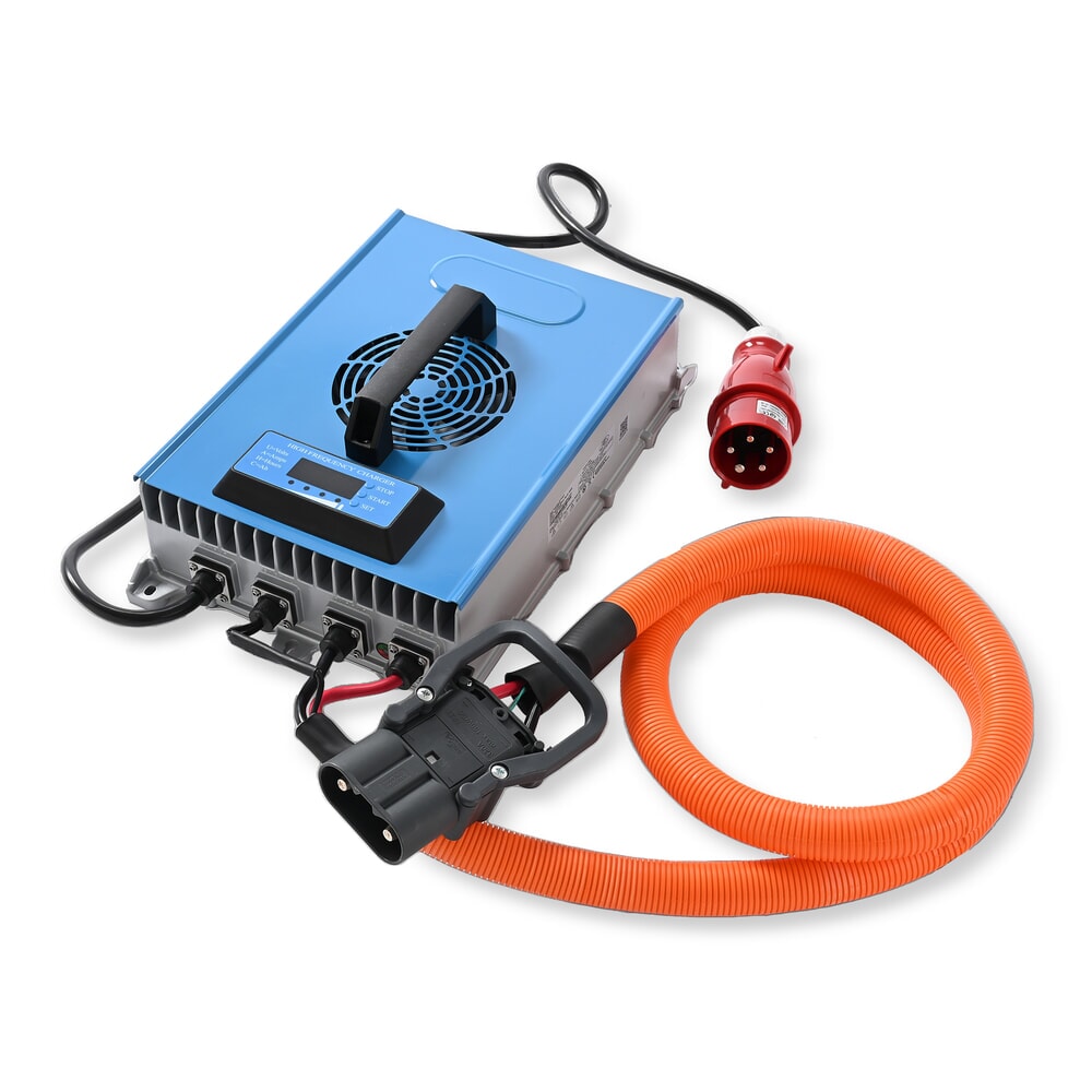 Produktabbildung Nr. 9: AntOn by Jungheinrich Elektro-Stapler CBH 2.0 mit Dreifach-Teleskop-Hubgerüst, Hubhöhe 4800 mm, Tragfähigkeit 2000 kg, Wetterschutzkabine Eco, inklusive externem Ladegerät 80 V, 60 A, CEE, 5-pin