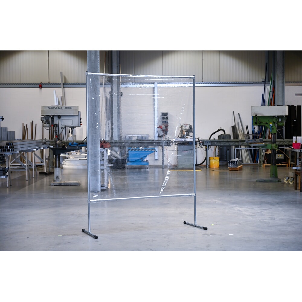 Produktabbildung Nr. 3: Schutzstellwand, BxH 1.400 x 2.000 mm, transparent