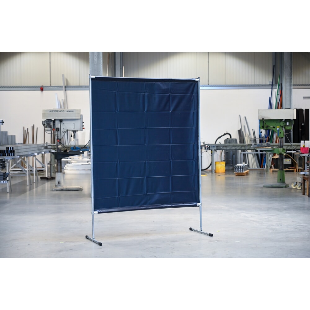 Produktabbildung Nr. 2: Schweisser-Schutzstellwand, nach ISO EN 25980 (EN 1598), BxH 1.400 x 2.000 mm, dunkelgrün/matt