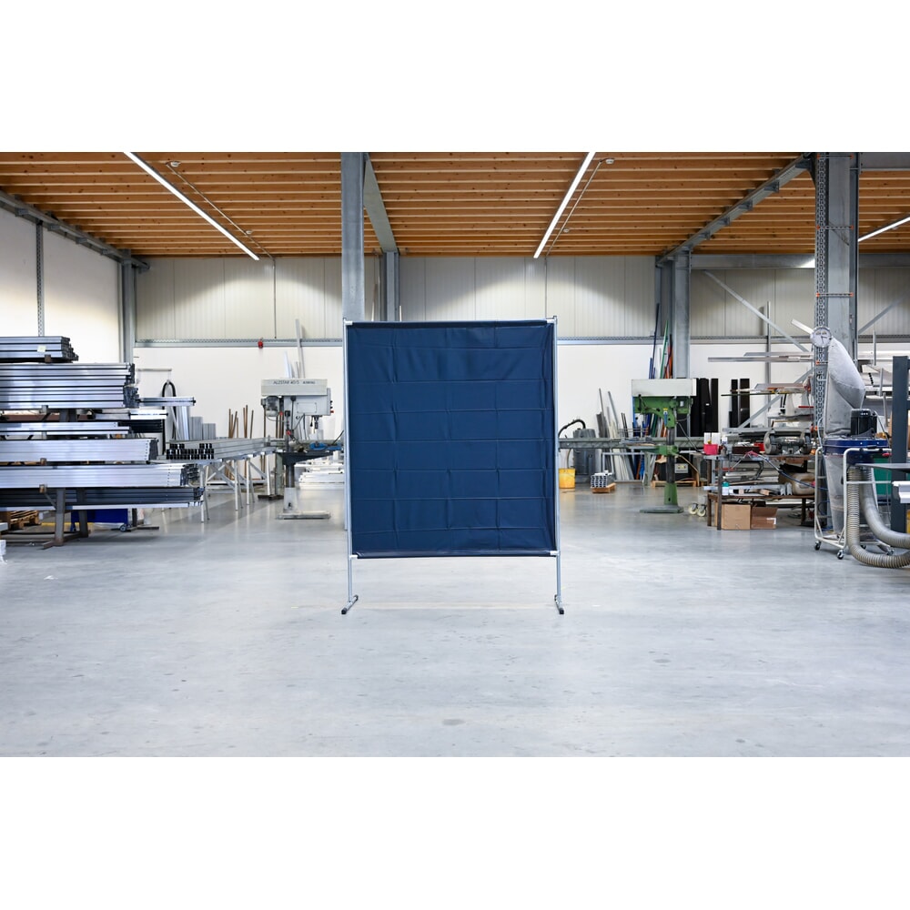Produktabbildung Nr. 4: Schweisser-Schutzstellwand, nach ISO EN 25980 (EN 1598), BxH 1.400 x 2.000 mm, dunkelgrün/matt