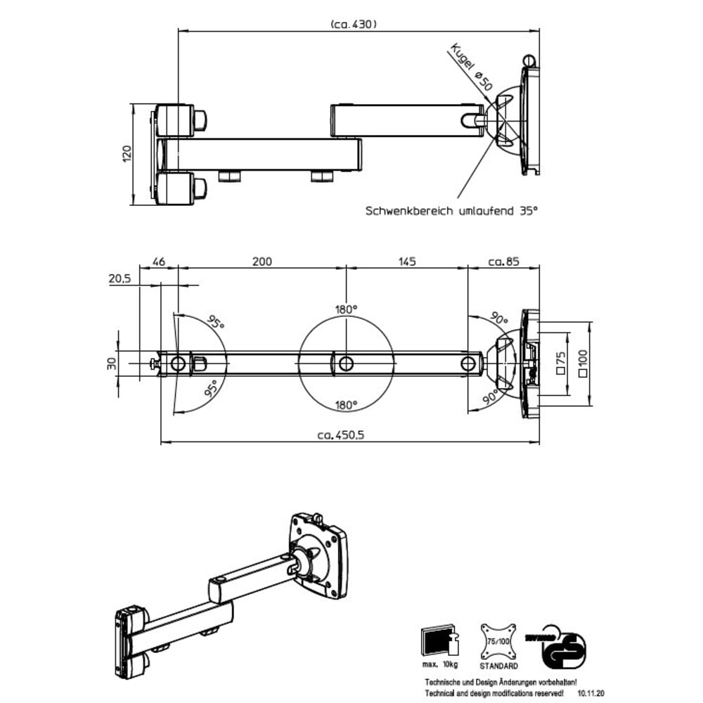 Produktabbildung Nr. 11: HEMMDAL Elektrisch höhenverstellbarer Packtisch ERGO 4, Komplett-Set, Tragfähigkeit 300 kg, HxBxT 720-1.220 x 1.600 x 900 mm
