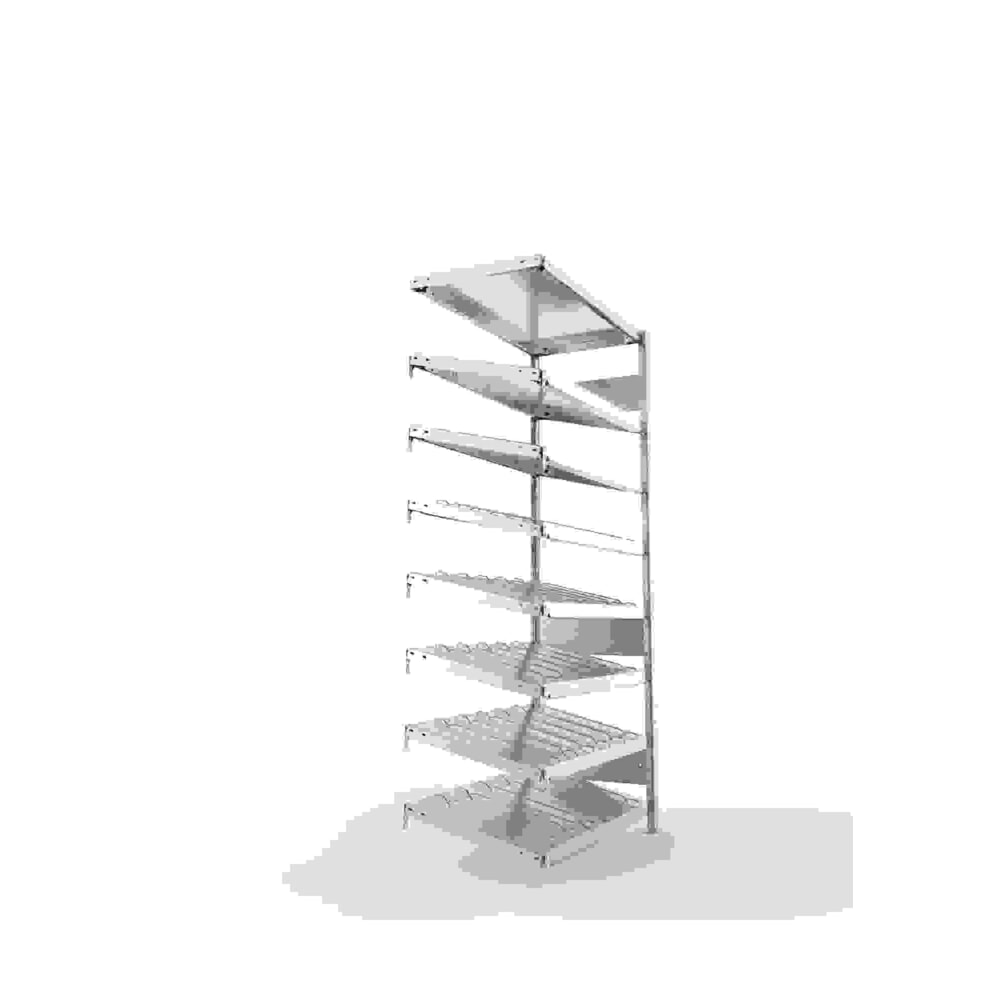 N° de l'image du produit 3 : Rayonnage dynamique pour palettes META TA, unilatéral, avec tablettes, profondeur 500 mm