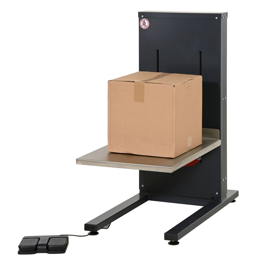 N° de l'image du produit 2 : Rocholz Höhenverstellbarer Packtisch, elektrisch, stationär, HxBxT 360 - 860 mm x 450 mm x 856 mm