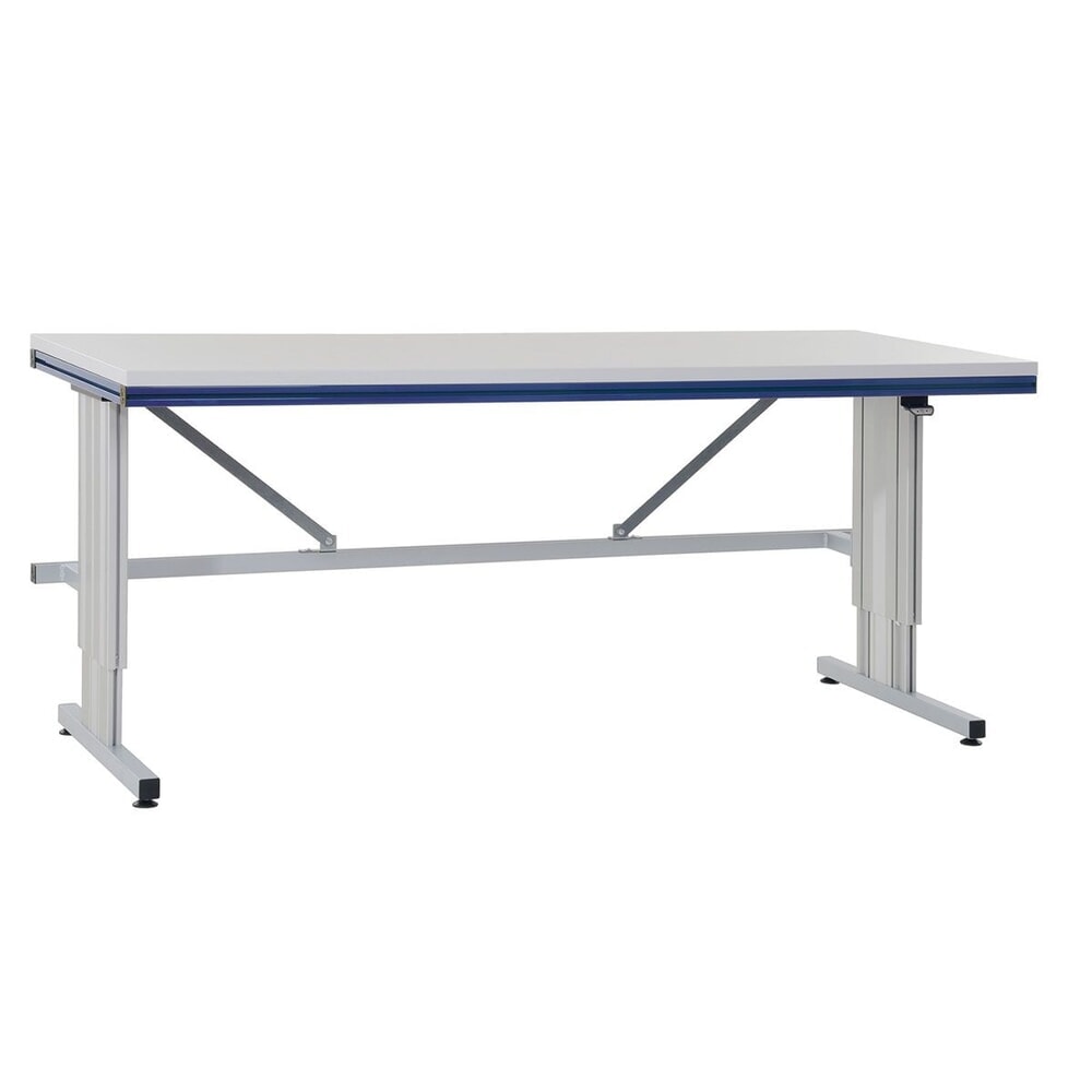Produktabbildung: Rocholz Höhenverstellbarer Packtisch SYSTEM FLEX, elektrisch, HxBxT 720–1120 mm x 2000 mm x 800 mm