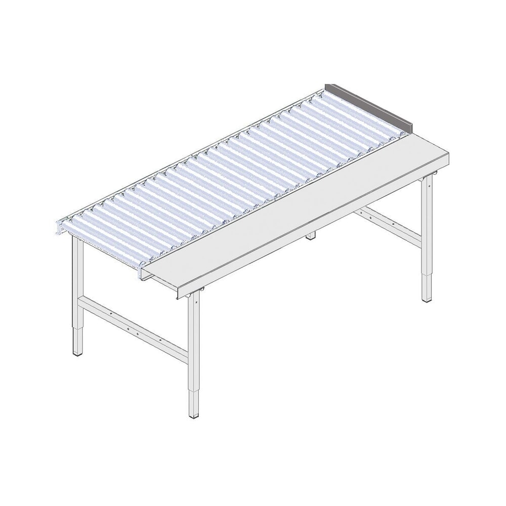 Produktabbildung Nr. 2: Endanschlag für Rocholz Packtisch SYSTEM 2000, HxBxT 100 mm x 600 mm x 10 mm