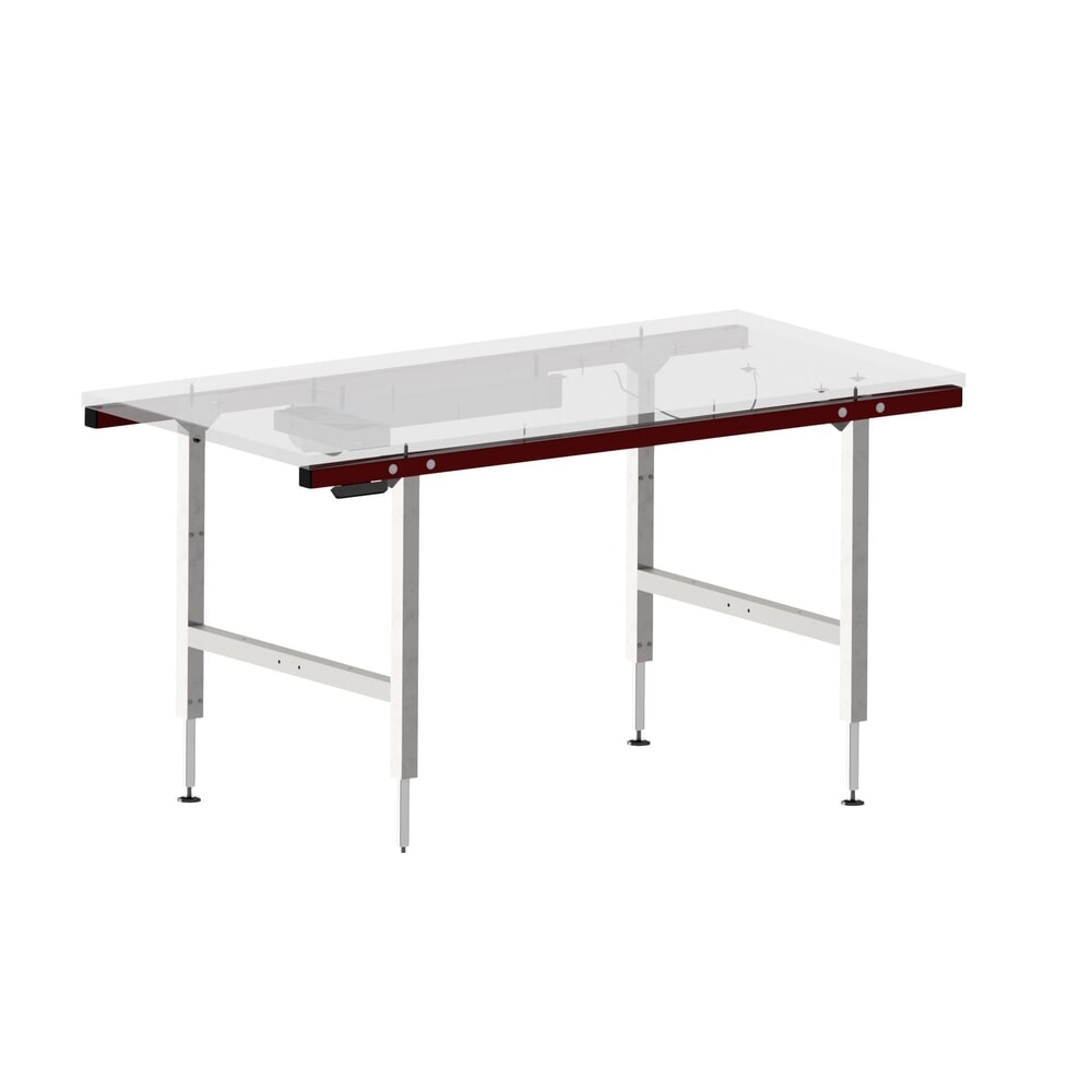 Produktabbildung: Rocholz Höhenverstellbarer Packtisch SYSTEM 2000, elektrisch, HxBxT 710–960 mm x 1600 mm x 800 mm