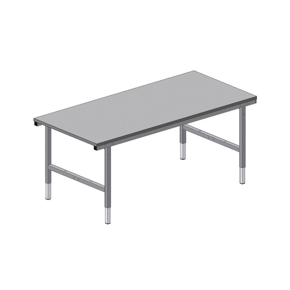 Produktabbildung Nr. 2: Rocholz Höhenverstellbarer Packtisch SYSTEM 2000, manuell, HxBxT 710–960 mm x 2000 mm x 920 mm