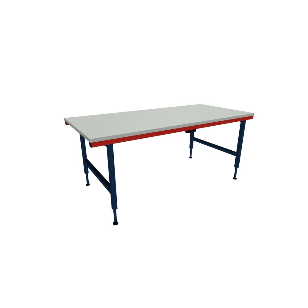 Produktabbildung: Rocholz Höhenverstellbarer Packtisch SYSTEM 2000, elektrisch, HxBxT 710–960 mm x 2000 mm x 920 mm