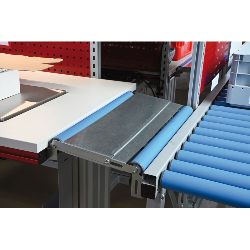 Produktabbildung: Übergangsbrücke von Tisch zu Rollenbahnen für Rocholz Packtisch SYSTEM FLEX