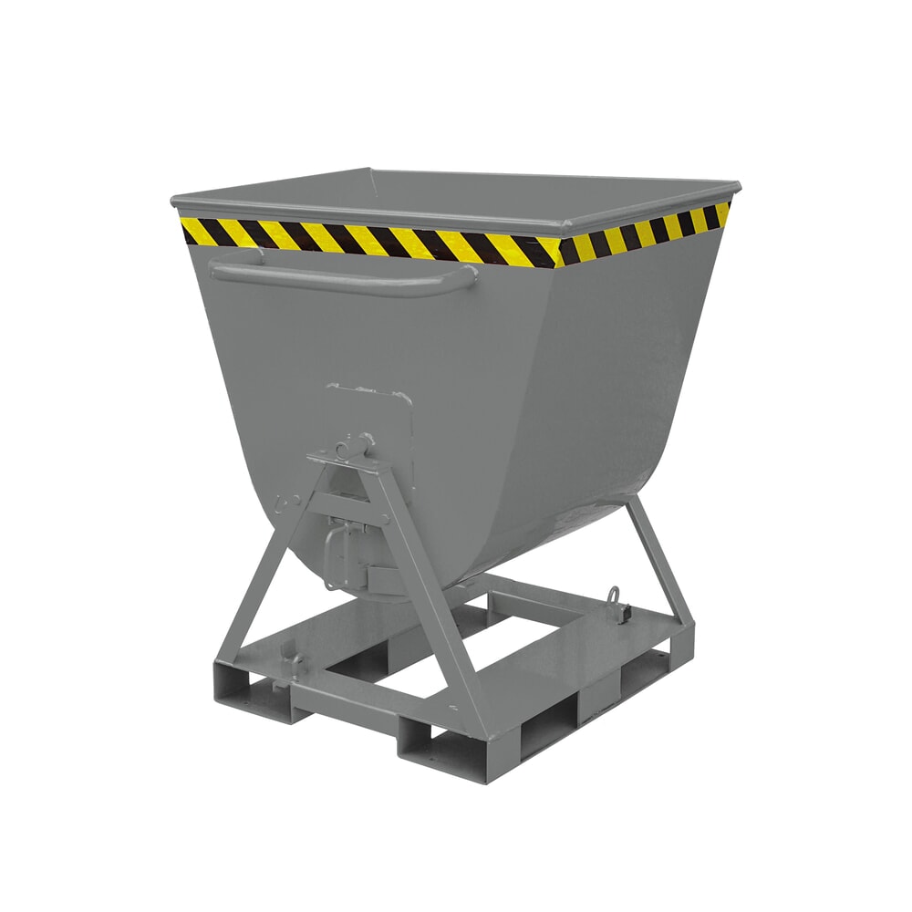 Illustration du produit: Eichinger® Benne basculante basculable des 2 côtés, accessible des 4 côtés, 500 kg, 300 litres gris anthracite