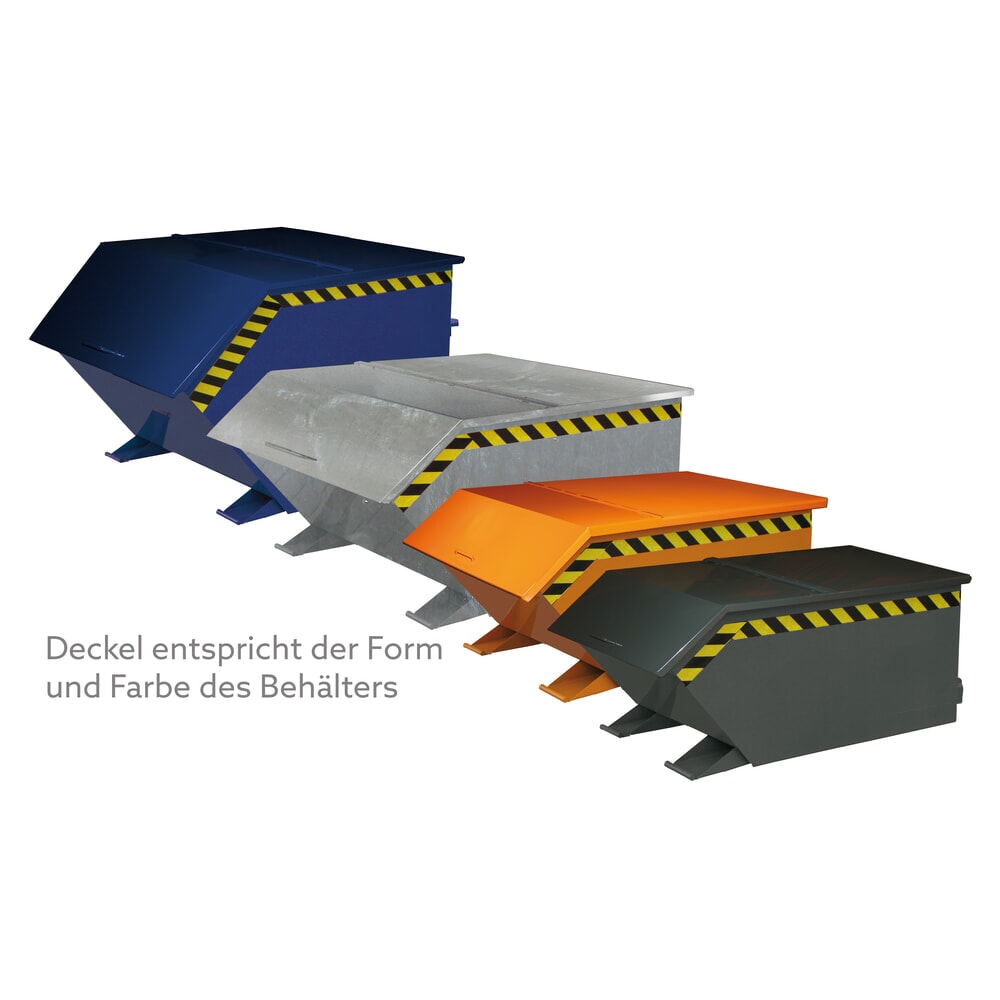 Produktabbildung: Deckel für Eichinger® Kastenwagen mit Rollen und Einfahrtaschen, 300 kg, Volumen 0,2 m³