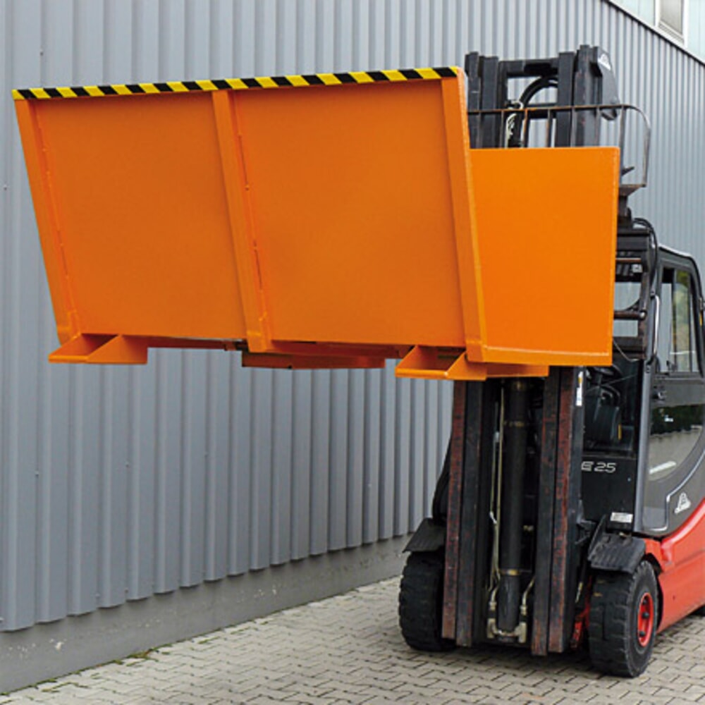 N° de l'image du produit 4 : Eichinger® Plate-forme de collecte de bois long avec rampes latérales, 500 kg gris anthracite