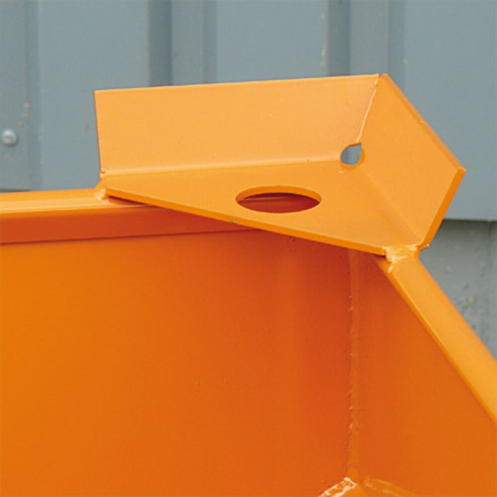 N° de l'image du produit 5 : Eichinger® Conteneur silo avec trappe coulissante de dosage sur la trémie de sortie, 300 litres orangé pur