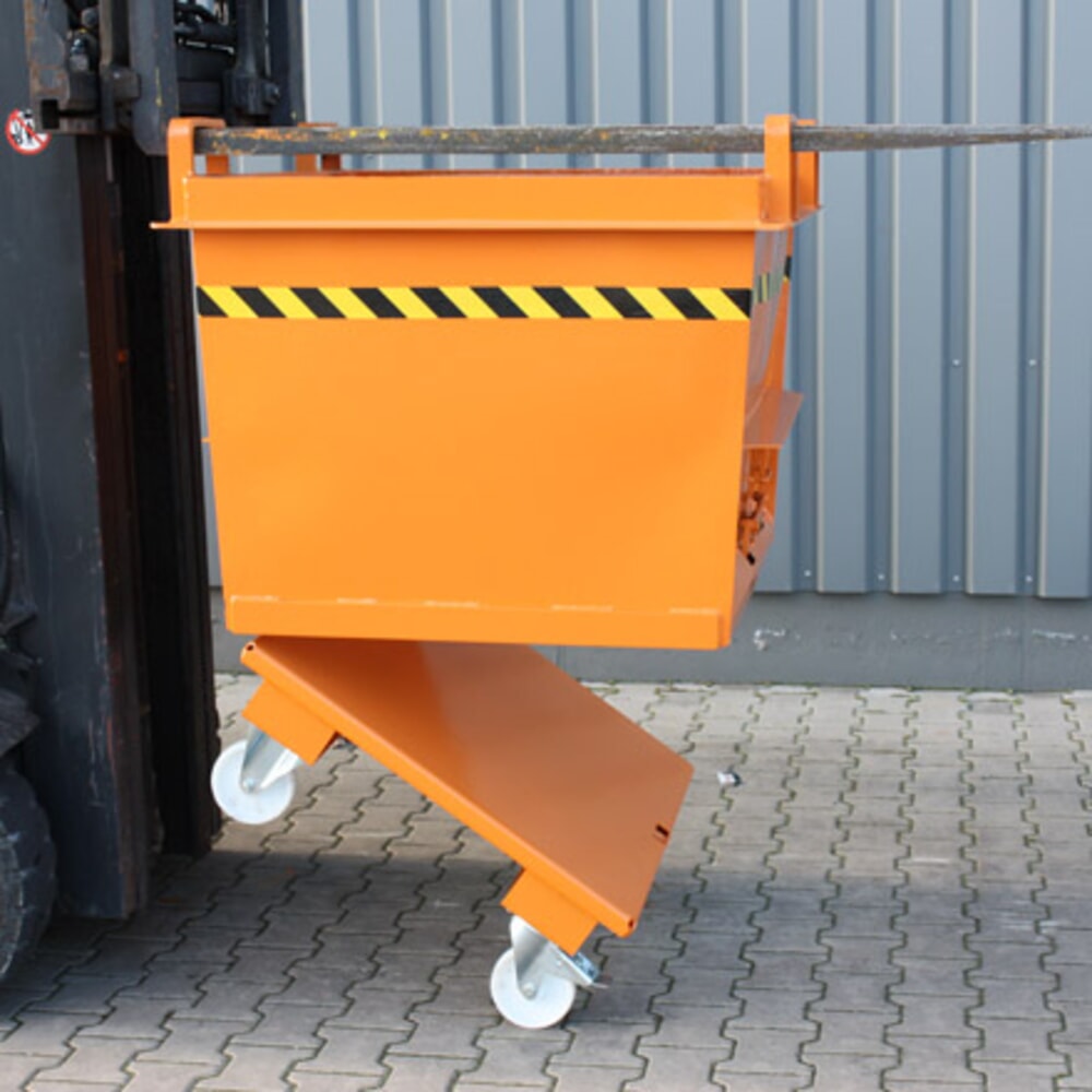 Produktabbildung Nr. 4: Eichinger® Klappbodenbehälter in konischer Ausführung, 1500 kg, 750 Liter anthrazitgrau