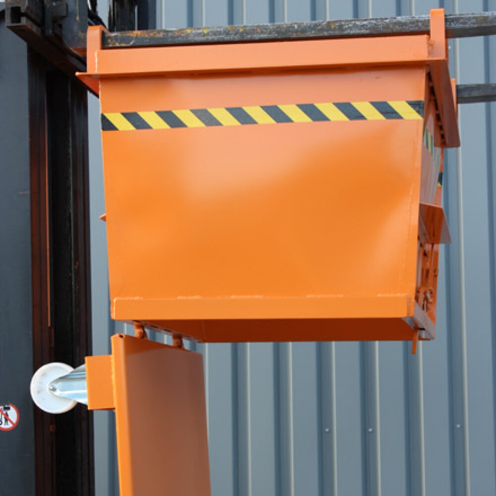 Produktabbildung Nr. 5: Eichinger® Klappbodenbehälter in konischer Ausführung, 1500 kg, 750 Liter anthrazitgrau