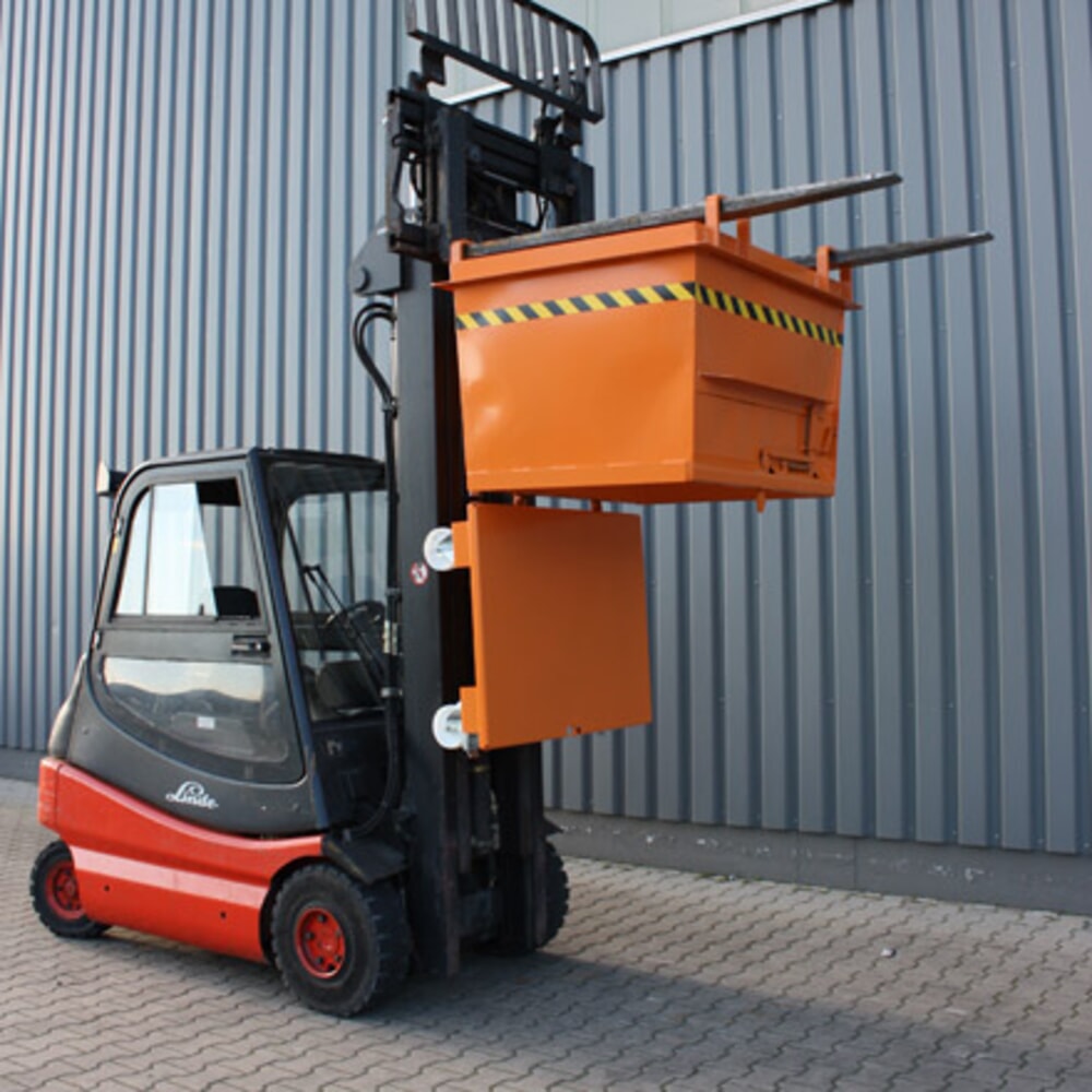 Produktabbildung Nr. 6: Eichinger® Klappbodenbehälter in konischer Ausführung, 1500 kg, 750 Liter anthrazitgrau