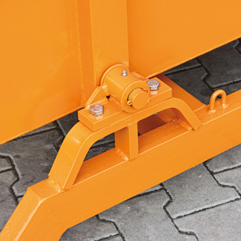 N° de l'image du produit 4 : Benne basculante Eichinger® extra large et robuste, 2 500 kg, 3 000 litres, orangé pur