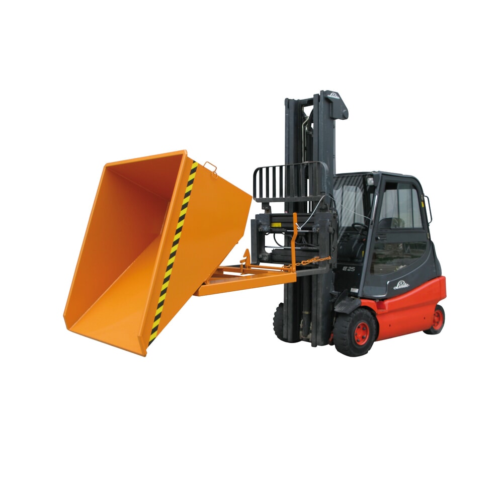 Produktabbildung Nr. 4: Eichinger® Kippbehälter in niedriger Bauhöhe, 1000 kg, 300 Liter, reinorange
