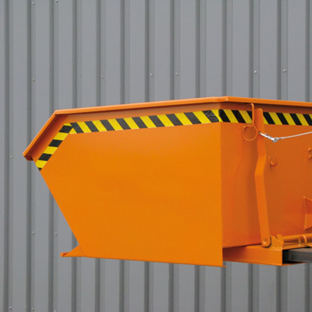 N° de l'image du produit 5 : Benne basculante Eichinger® hauteur de construction faible, 1 000 kg, 400 litres, orangé pur