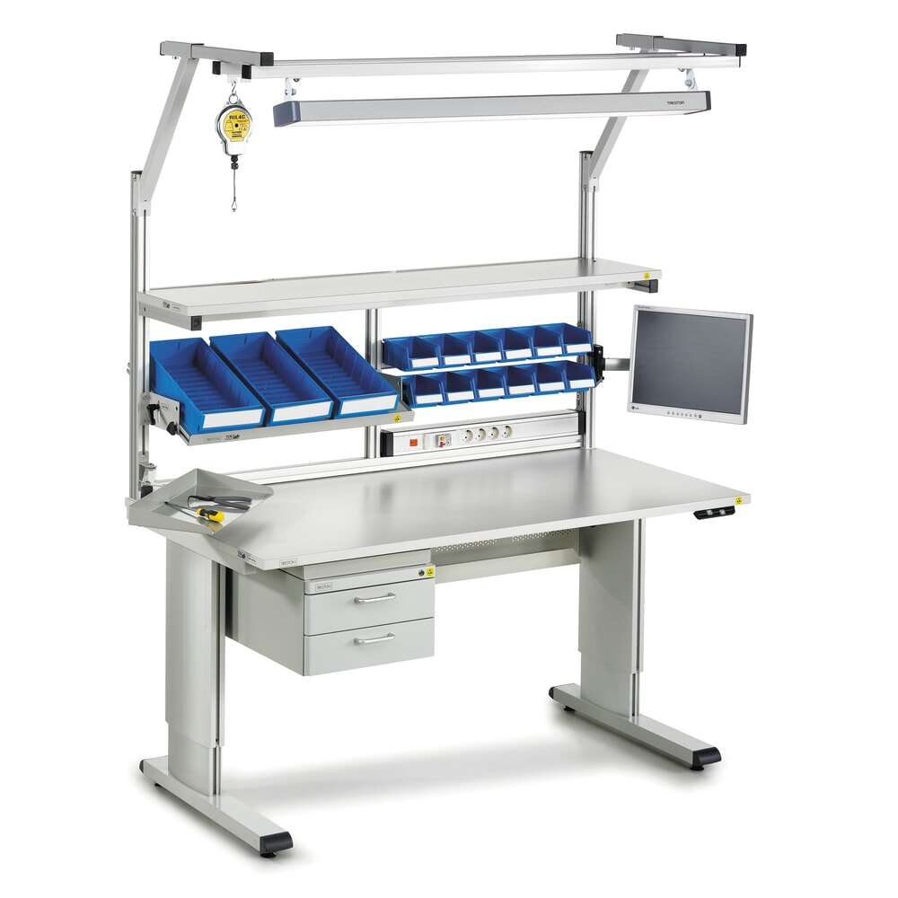N° de l'image du produit 3 : Étagère pour table de travail TRESTON de type WB, largeur 1 500 et 1 800 mm