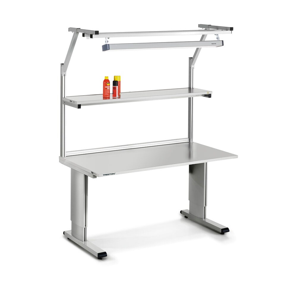 Produktabbildung Nr. 3: TRESTON Arbeitstisch, Typ WB, höhenverstellbar, manuell, BxT 1.800 x 800 mm