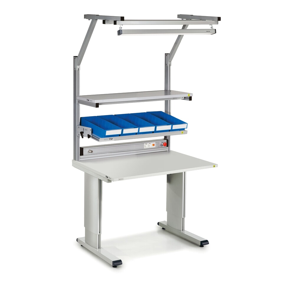 Produktabbildung Nr. 4: TRESTON Arbeitstisch, Typ WB, höhenverstellbar, manuell, BxT 1.073 x 800 mm