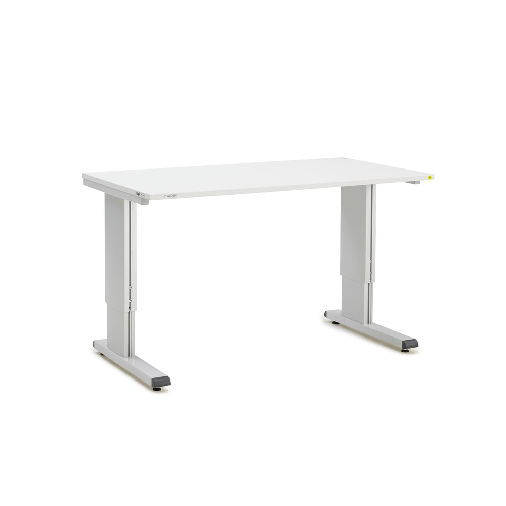 Illustration du produit: Table de travail TRESTON WB, ESD, réglable en hauteur manuellement, lxP 1 500 x 800 mm