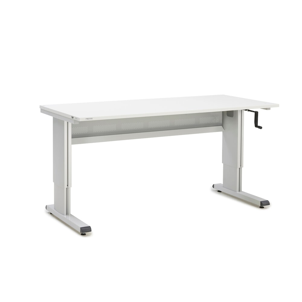 Illustration du produit: Table de travail TRESTON, type WB, réglable en hauteur, manivelle, L x P 1 800 x 800 mm