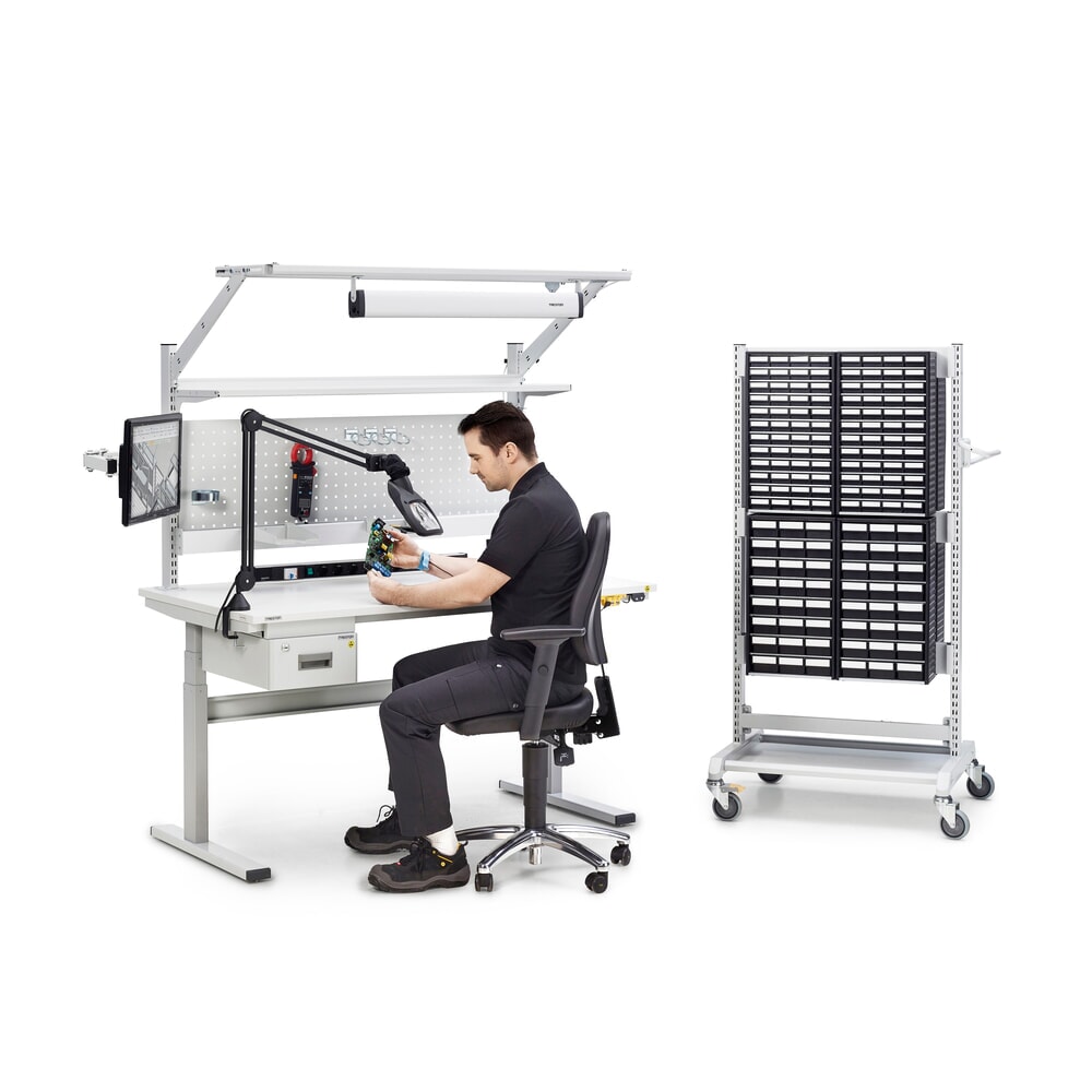 Produktabbildung Nr. 4: TRESTON TED-Arbeitstisch, elektrisch höhenverstellbar, HxBxT 630-1.270 x 900 x 800 mm