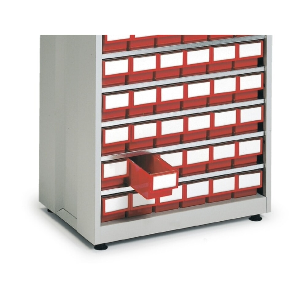 N° de l'image du produit 4 : Système de rangement à tiroirs, 48 tiroirs, rouge