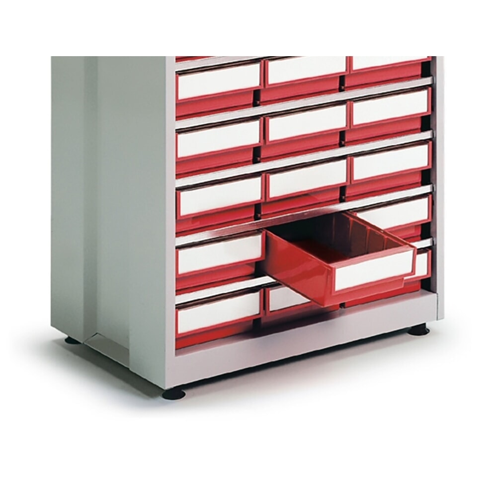 N° de l'image du produit 4 : Système de rangement à tiroirs, 24 tiroirs, rouge