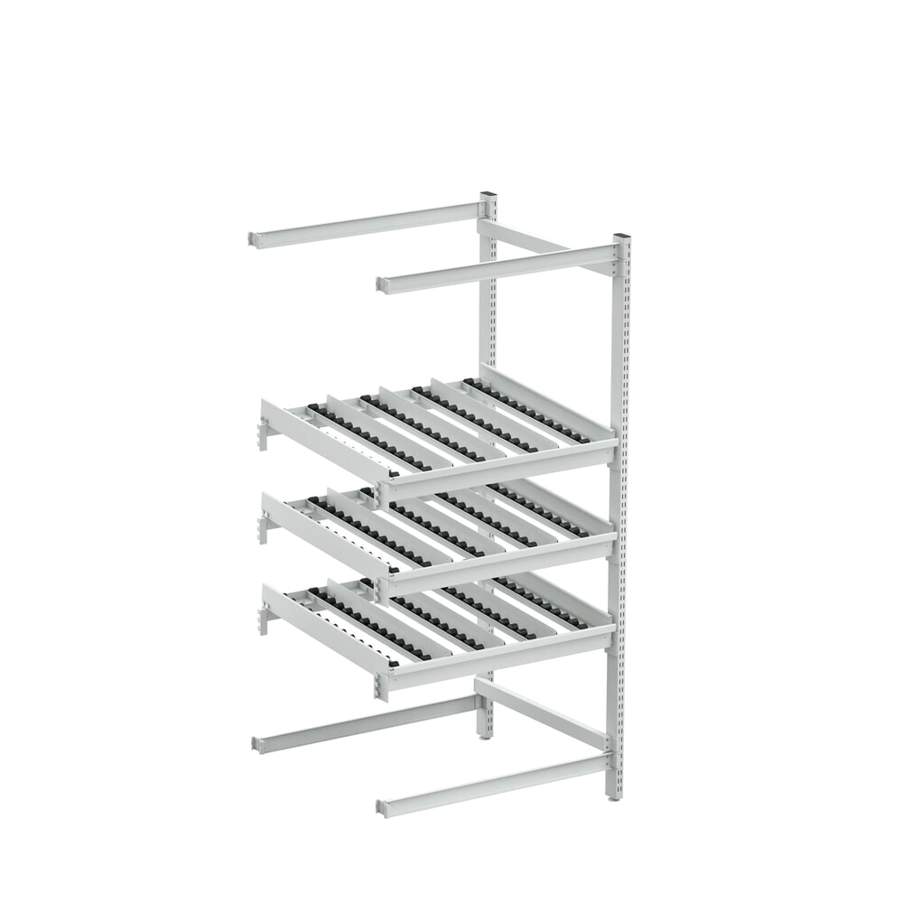 Produktabbildung: Seitliches Verlängerungsgestell für TRESTON Bereitstellregal FIFO, ESD, HxBxT 1.860 x 933 x 805 mm