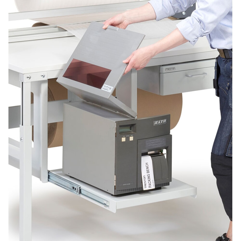 N° de l'image du produit 3 : Tablette en acier extensible TRESTON pour imprimante, HxlxP 506 x 500 x 535 mm