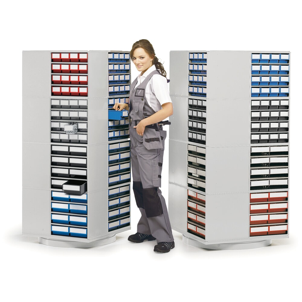 Produktabbildung Nr. 4: TRESTON Schubladenmagazin, 8 Schubladen, Tiefe 300 mm, anthrazitgrau