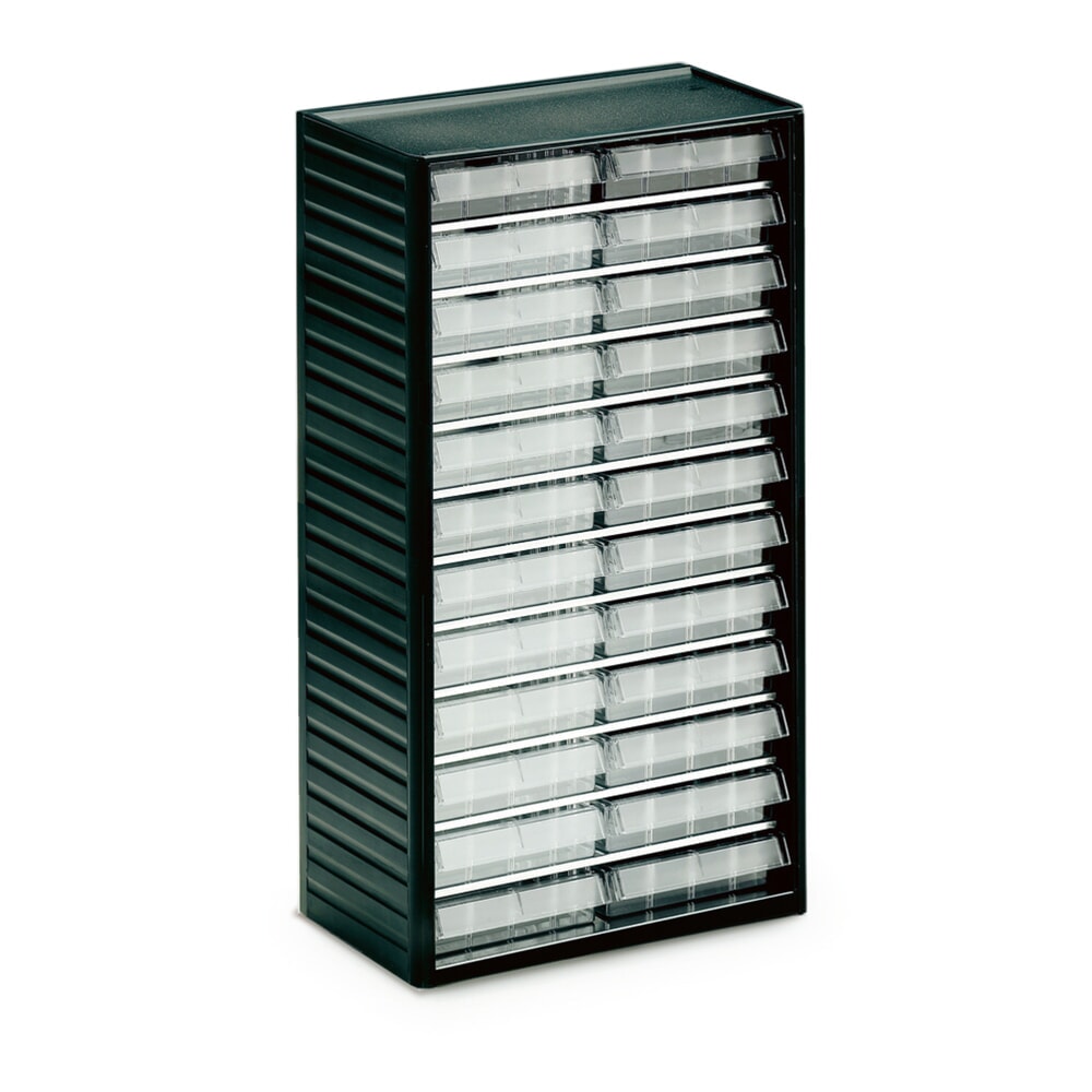 Produktabbildung: TRESTON Kleinteilemagazin Premium, Höhe 550 mm, 24 Schubladen Breite 138 mm