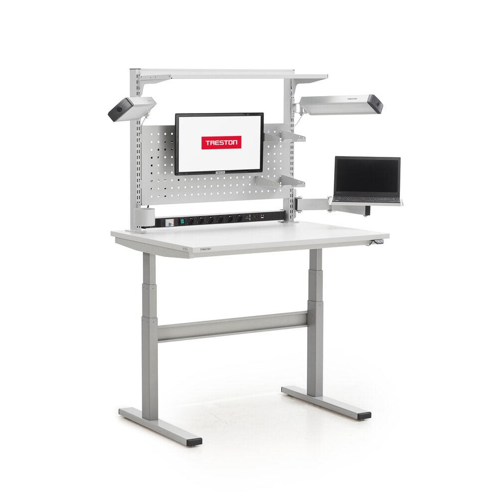 Produktabbildung Nr. 5: Displayhalterung für TRESTON TED-Arbeitstisch, TK 7 kg, Armlänge 2x 200 mm