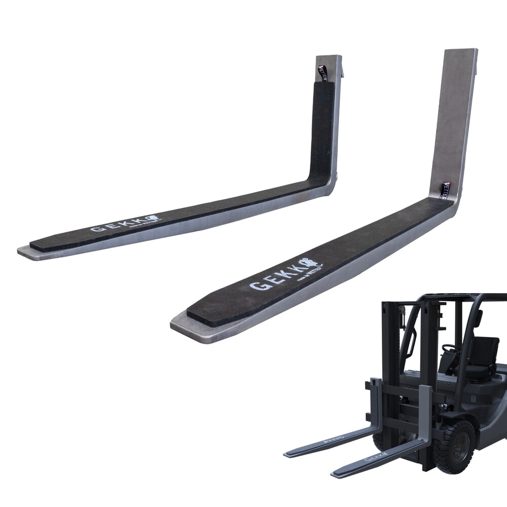 Produktabbildung: VETTER® GEKKO magnetische Antirutsch-Auflage für Gabelzinken, LxB 1.550 x 95 mm
