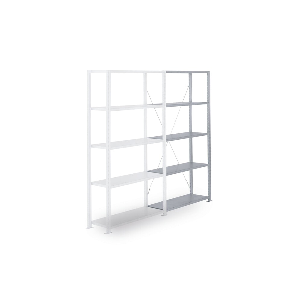 Illustration du produit: ManOrga Rayonnage à tablettes, TA, avec tablettes en panneaux d'acier, FL 340 kg, galvanisé, H x l x P 3 000 x 1 000 x 500 mm