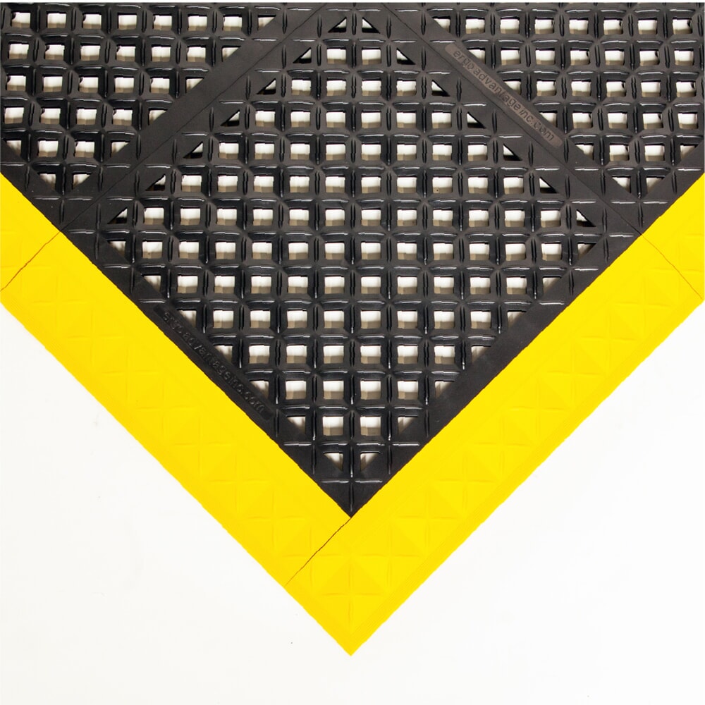 N° de l'image du produit 2 : REBOURNE® Anti-Ermüdungsmatte H2, hochbelastbar, gelochte Oberfläche, modulare Kachel, BxL 460 mm x 460 mm