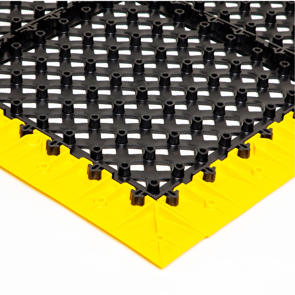 N° de l'image du produit 4 : REBOURNE® Anti-Ermüdungsmatte H2, hochbelastbar, gelochte Oberfläche, modulare Kachel, BxL 460 mm x 460 mm