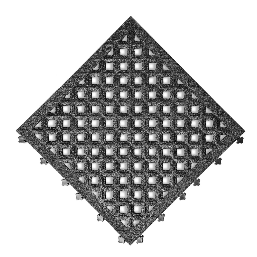 N° de l'image du produit 1 : REBOURNE® Anti-Ermüdungsmatte H4, Antirutsch, gelochte Oberfläche, modulare Kachel, BxL 460 mm x 460 mm