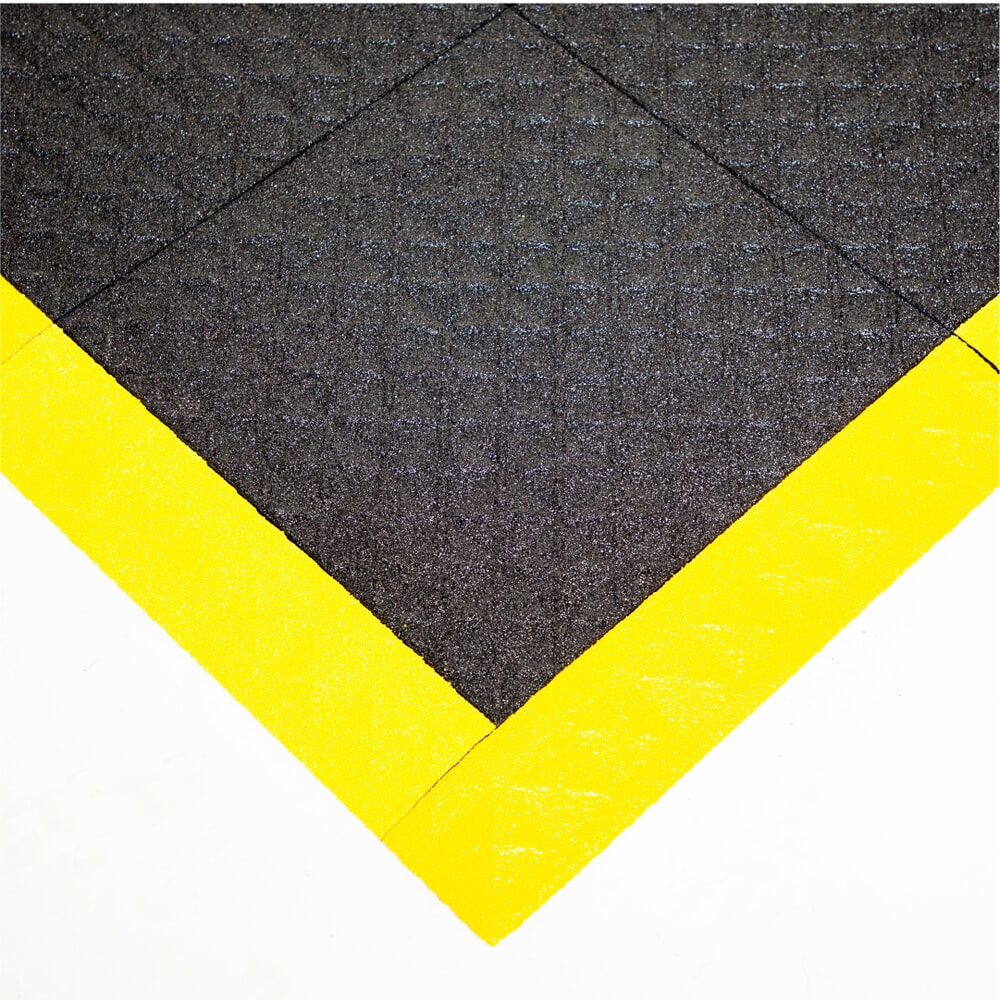 N° de l'image du produit 5 : REBOURNE® Anti-Ermüdungsmatte H3, Antirutsch, Arbeitsplatz-Set mit 4 Randleisten, BxL 1120 mm x 1120 mm