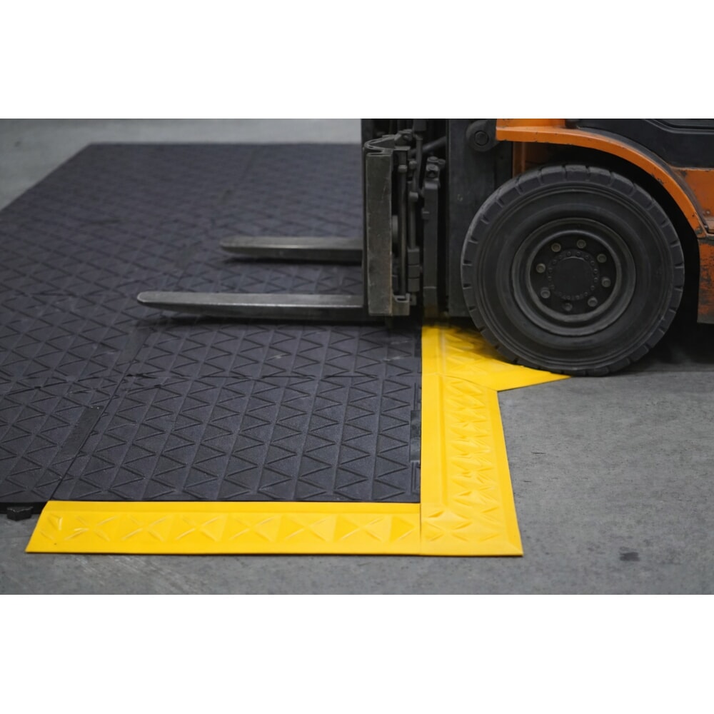N° de l'image du produit 2 : REBOURNE® Anti-Ermüdungsmatte H7, Gabelstapler-geeignet, modulare Kachel, BxL 460 mm x 460 mm