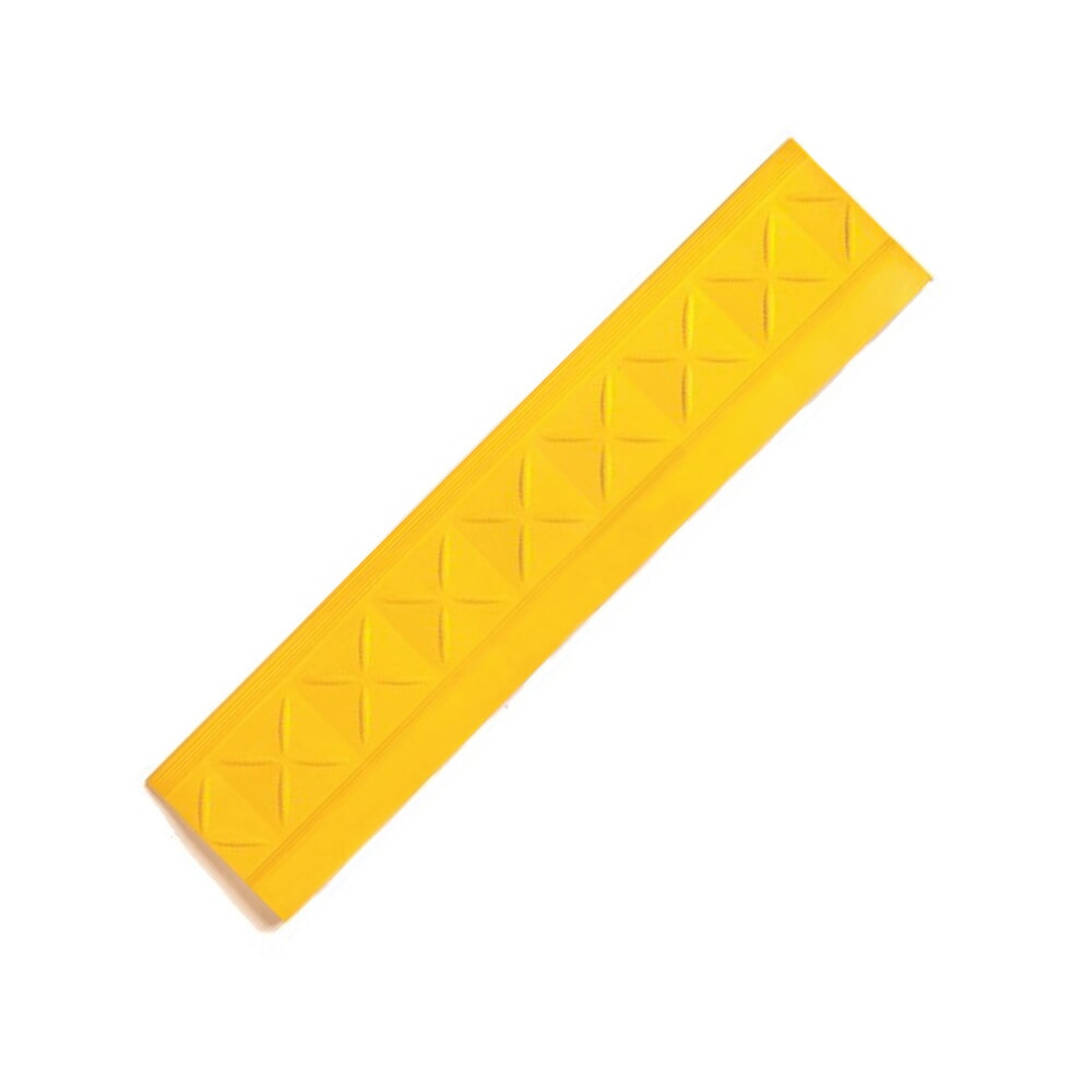 Produktabbildung: Sicherheits-Randleiste für REBOURNE® Anti-Ermüdungsmatte H-Serie, weiblich, gelb, BxL 100 mm x 460 mm