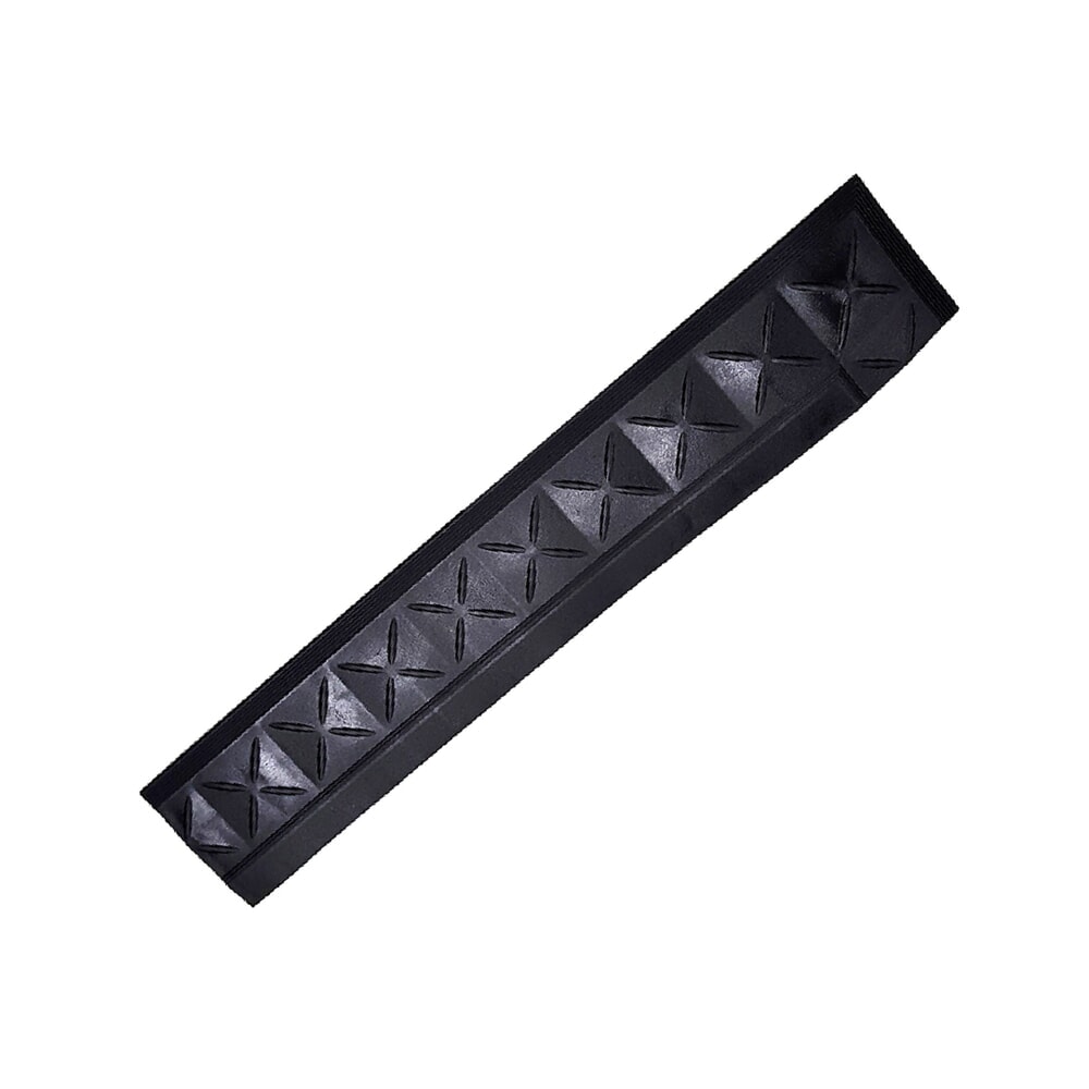 Produktabbildung: Sicherheits-Randleiste für REBOURNE® Anti-Ermüdungsmatte H-Serie, weiblich mit Ecke, schwarz, BxL 100 mm x 550 mm